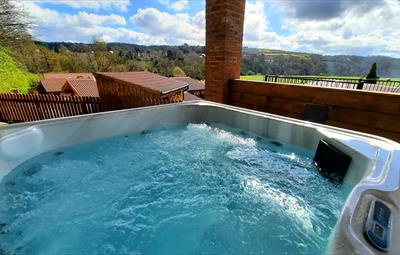 View from The Arbeia Lodge Hot Tub