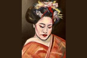 Painting of a Geisha
