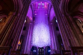 Peace Doves installation by Peter Walker at Durham Cathedral