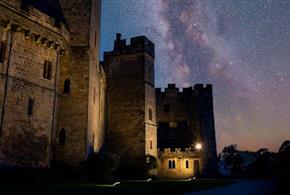 Stars over Raby Castle.