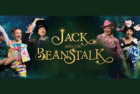 Jack and the Beanstalk logo with cast members