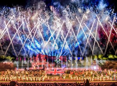 Grand Finale all cast of Kynren view from the tribune