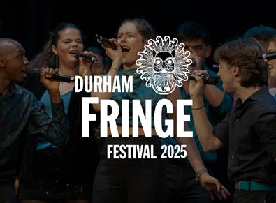 Durham Fringe Festival 2025 - a group of singers performing on stage.