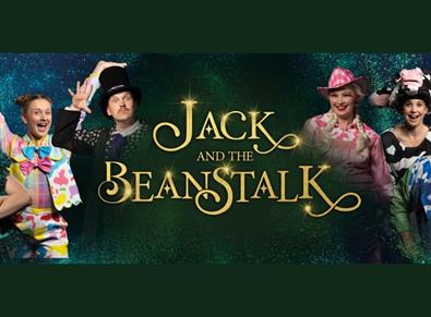 Jack and the Beanstalk logo with cast members