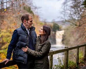 A couple at High Force