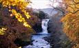 High Force Waterfall in autumn