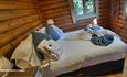 Double bed at St Ebba Lodge
