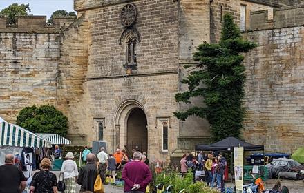 Visitors enjoy Brancepeth Castle Summer Craft Fair