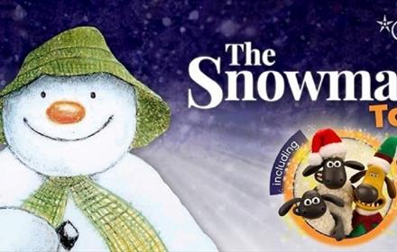 Image of The Snowman and Shaun the Sheep.