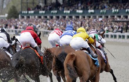 Image of a horse race.