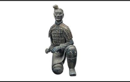 Replica model of Terracotta Warrior at the Oriental Museum