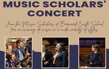 Photo of music scholars from Barnard Castle School.
