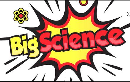 Big Science written in bold yellow and red.