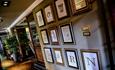 Wall with images on at Bowburn Hall Hotel Restaurant