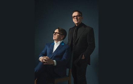 Photo of Chris Difford in 2 poses