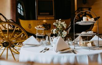 The Royal carriage and afternoon tea at Raby Castle