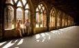 The cloisters at Durham Cathedral