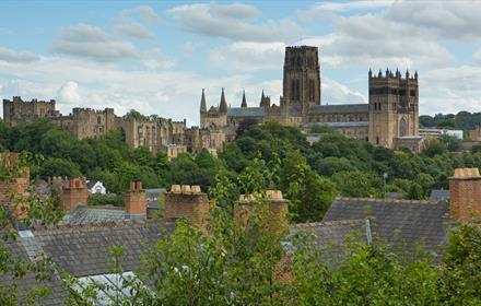Durham Cathedral and Castle, rooftops of Durham City