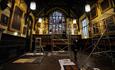 Renovation work being carried out in Durham Town Hall's Great Hall