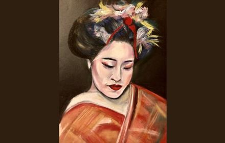 Painting of a Geisha