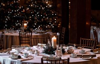 Table set for Christmas Afternoon Tea