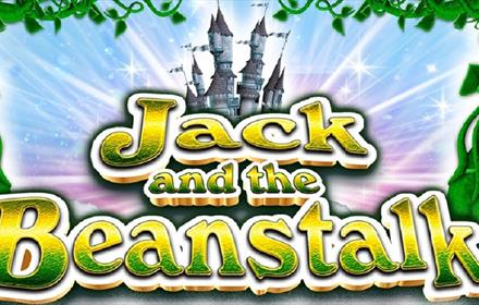 Image of a beanstalk and castle. Text reads, 'Jack and the Beanstalk.'