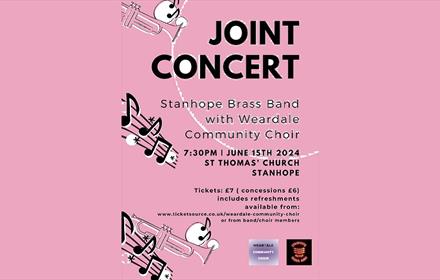 joint concert event details, musical notes