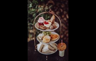 Image of Afternoon Tea showing a selection of sweet and savoury treats.