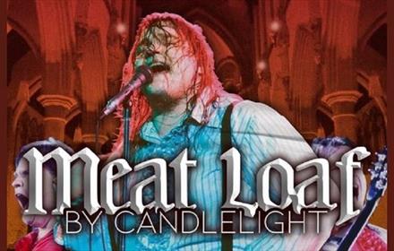 Meat Loaf tribute act with wording Meat Loaf by Candlelight.