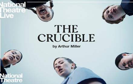 Image of five actors starring in National Theatre Live's: The Crucible.