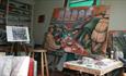 The studio of Norman Cornish