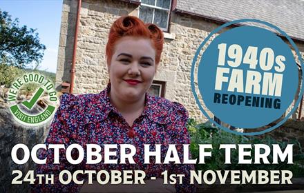 October Half Term at Beamish Museum, 1940s Farm