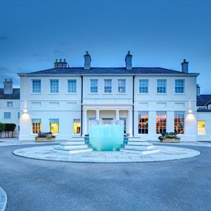 Seaham Hall and Serenity Spa exterior fountain