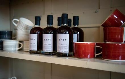 Raby Sloe Gin in the Stables Shop