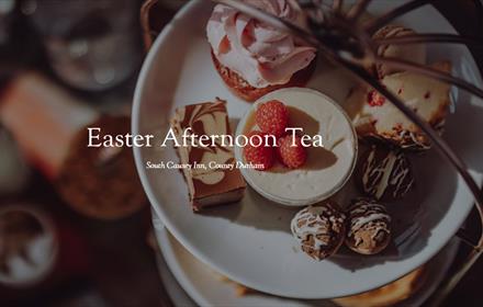 Easter Afternoon Tea - a selection of sweet and savoury treats.
