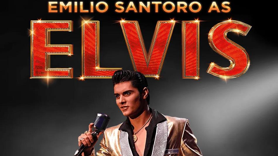 Emilio Santoro on stage as Elvis