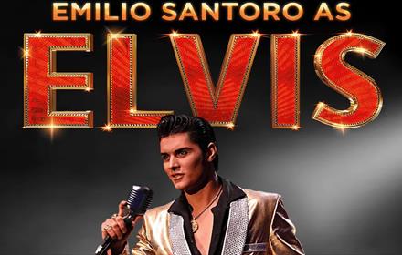 Emilio Santoro on stage as Elvis