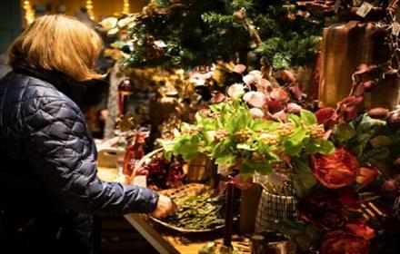 Image shows a selection of Christmas treats at Raby Castle.