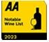 AA Notable Wine List Award