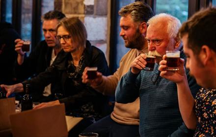 People drinking at Brewery Tours: South Causey Inn