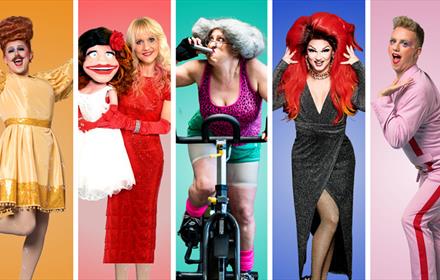 Image of drag and cabaret acts.