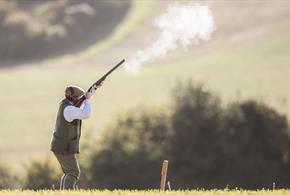 Image of someone clay pigeon shooting at South Causey Inn.