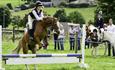 Crowds enjoy show jumping at Weardale Show.