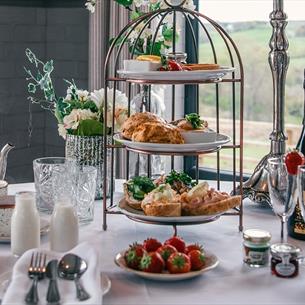 Afternoon Tea: A selection of delicious sandwiches and treats at South Causey Inn. 