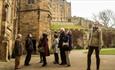 People outside of Durham Castle