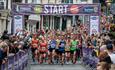runners set off rom the start line of Durham City Run