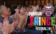 image of audience with durham fringe logo