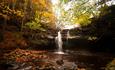 Waterfall , Autumn colours