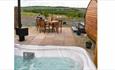 Outdoor hot tub and seating