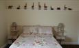 The double bedroom at Peartree Cottage 1960's Experience